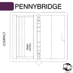 Filofax Pennybridge Personal Compact Kék